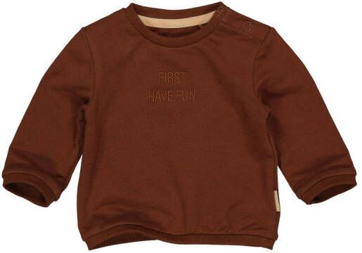 Quapi baby sweater Mark chocoladebruin