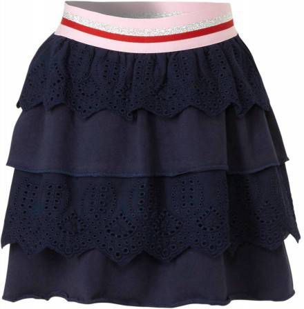 Quapi rok Arina met volant donkerblauw