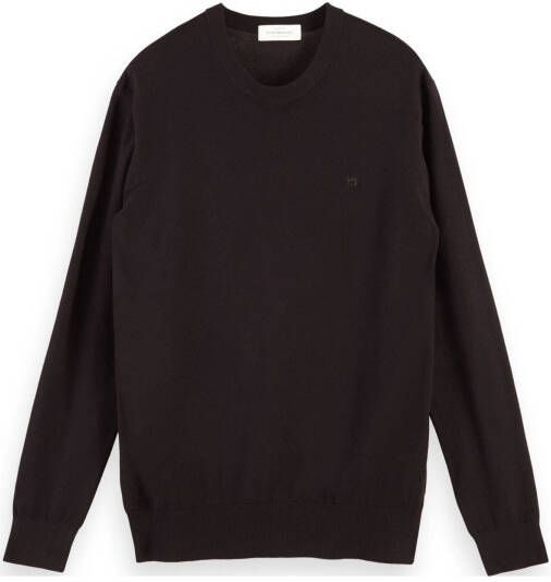 Scotch and Soda Truien Melange crewneck pullover contains Ecovero Rood