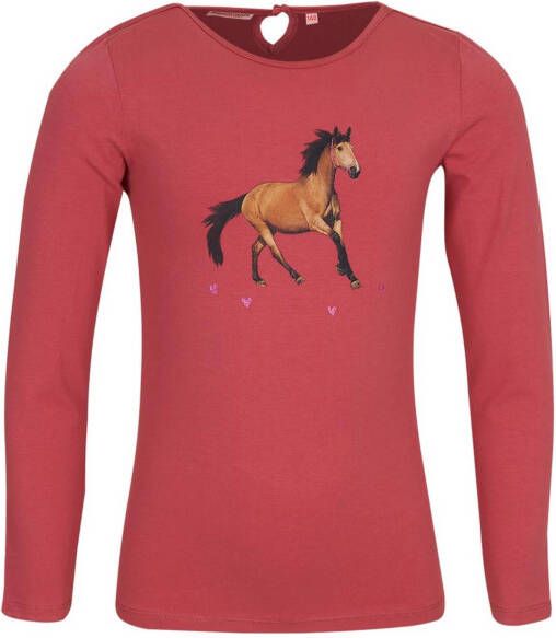 Someone longsleeve Diamond met printopdruk oudroze