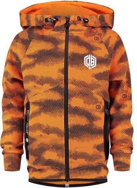 Vingino Daley Blind vest Omari met all over print oranje/antraciet