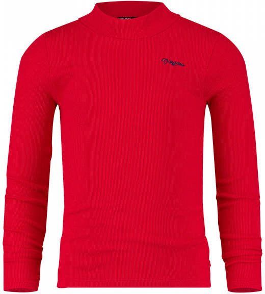 Vingino ! Meisjes Shirt Lange Mouw Maat 110 Rood Katoen/elasthan