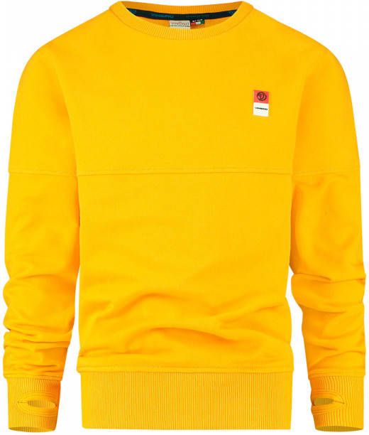 Vingino ! Jongens Sweater Maat 110 Oranje Katoen/elasthan