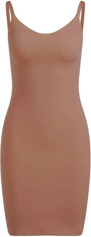 WE Fashion corrigerende jurk bruin