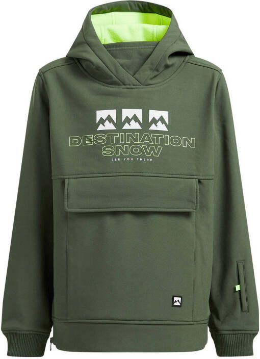 WE Fashion Deneb gewatteerd anorak groen