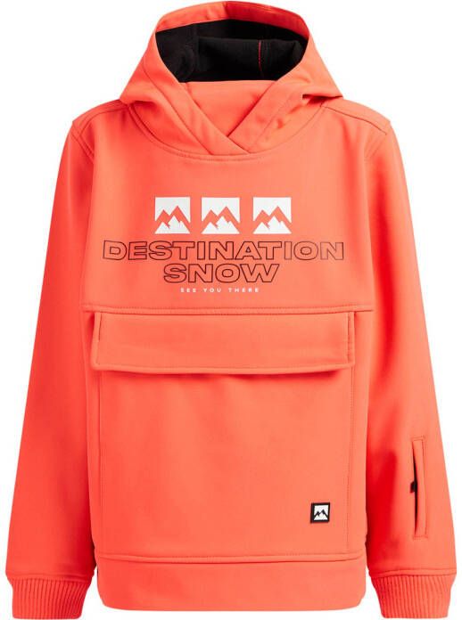 WE Fashion Deneb gewatteerd anorak koraaloranje
