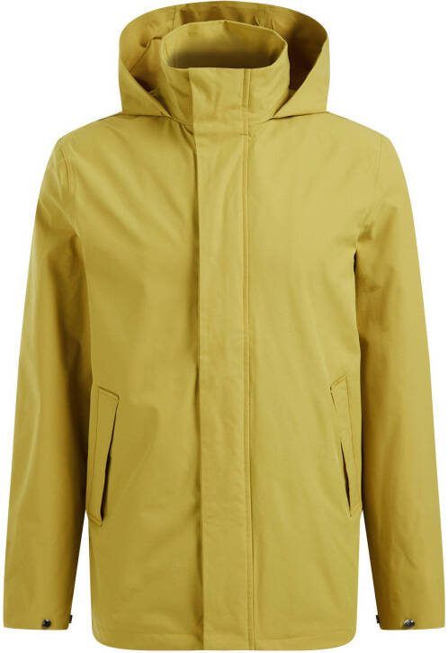 WE Fashion korte waterafstotende regenjas geel
