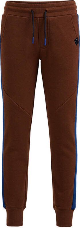 WE Fashion slim fit joggingbroek bruin