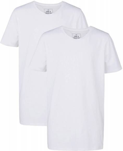 WE Fashion T shirt set van 2 wit