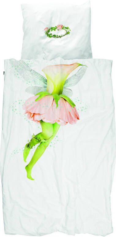SNURK Fairy dekbedovertrek 100% percaline katoen Lits-jumeaux (240x200/220 cm + 2 slopen) Wit