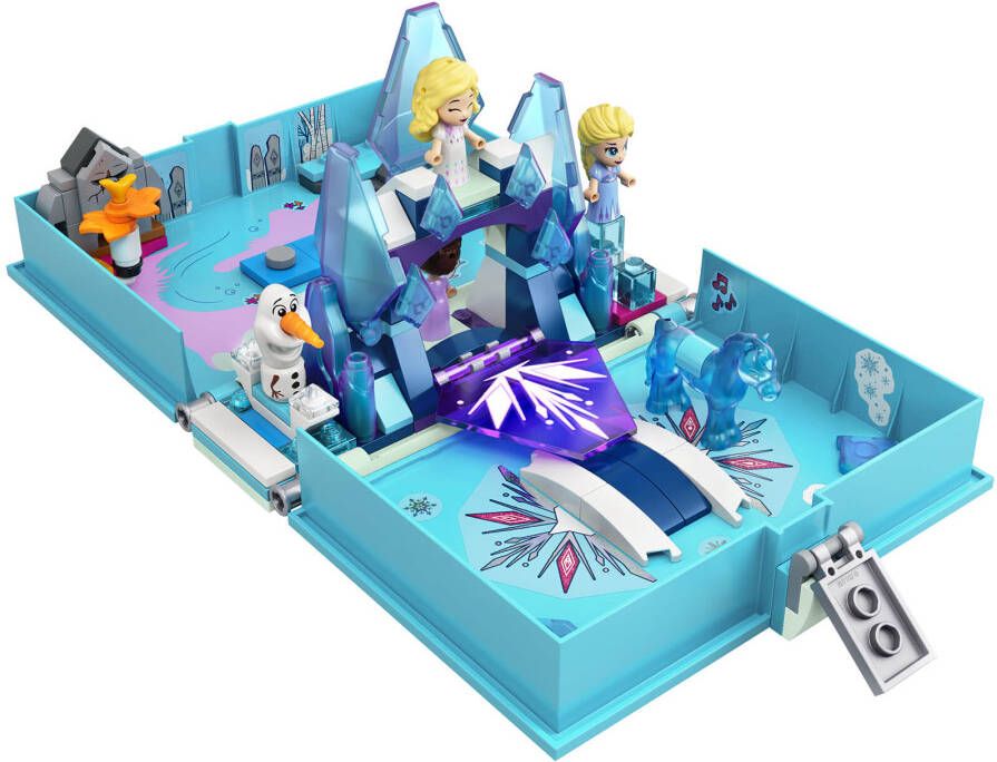 Lego 43189 Disney Frozen 2 Elsa en de Nokk Boek Draagbare Speelset, Reisspeelgoed met Micropop, Cadeau Idee