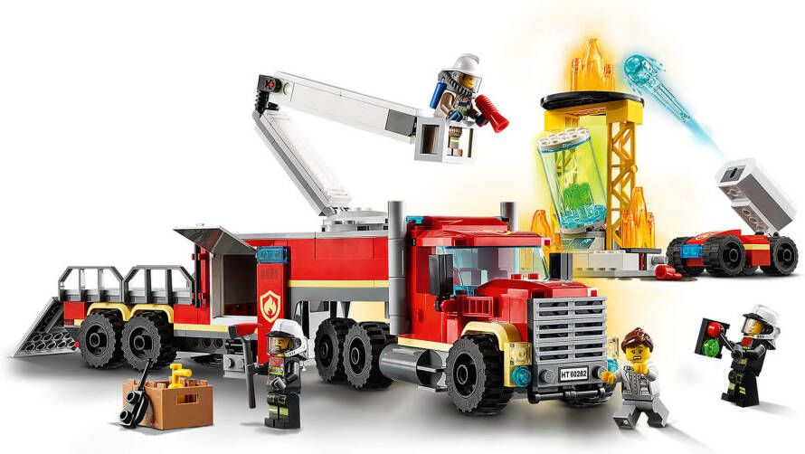 Lego 60282 City Grote Ladderwagen, Brandweerwagen Speelgoed voor Kinderen van 6+, Verjaardagscadeau, Cadeau Idee